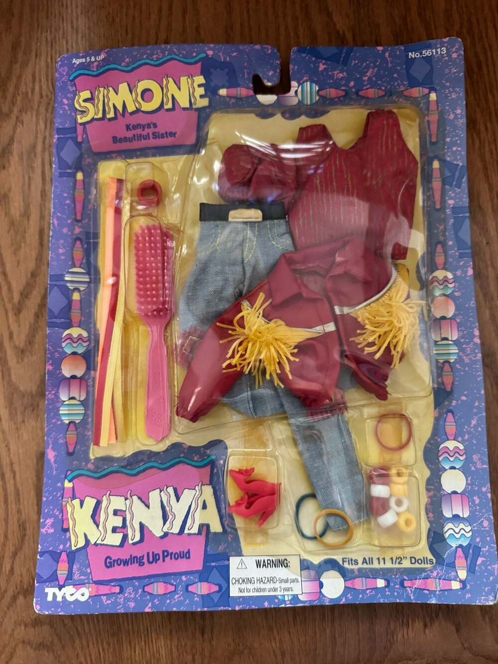1994 Tyco Simone Kenya's Beautiful Sister Doll Fashion Outfit Set No. 56113